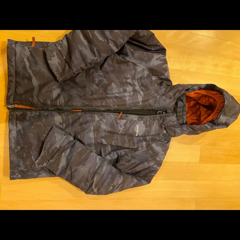 Camo Patagonia Boys Winter Jacket size 14